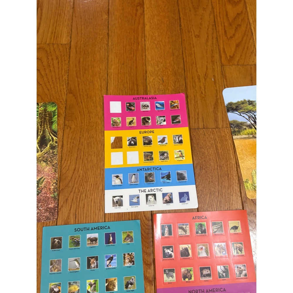Earth Lab World Animals Educational Learning Kit Map‎ Stickers Booklet Multi - Picture 6 of 11